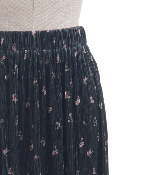 axes femme（アクシーズファム）の「花柄ベロアスカート（スカート・レディース・ブラック/ブラウン・FREE）」の14枚目の写真