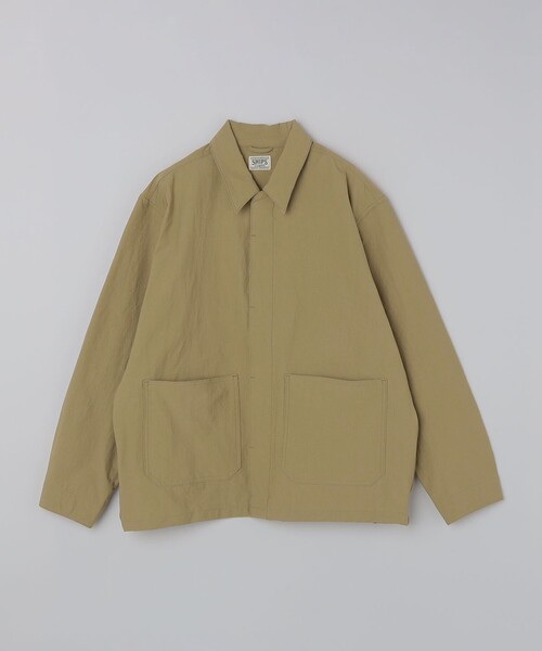 SHIPS(シップス)の「SHIPS: AUTHENTIC ナイロン カルゼ カバーオール(ナイロンジャケット・メンズ・ブルー/ベージュ/ナチュラル・LARGE/MEDIUM/SMALL)」の9枚目の写真