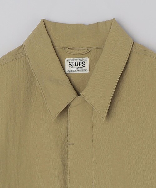 SHIPS(シップス)の「SHIPS: AUTHENTIC ナイロン カルゼ カバーオール(ナイロンジャケット・メンズ・ブルー/ベージュ/ナチュラル・LARGE/MEDIUM/SMALL)」の13枚目の写真