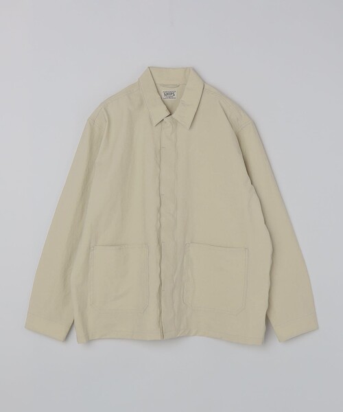 SHIPS(シップス)の「SHIPS: AUTHENTIC ナイロン カルゼ カバーオール(ナイロンジャケット・メンズ・ブルー/ベージュ/ナチュラル・LARGE/MEDIUM/SMALL)」の20枚目の写真