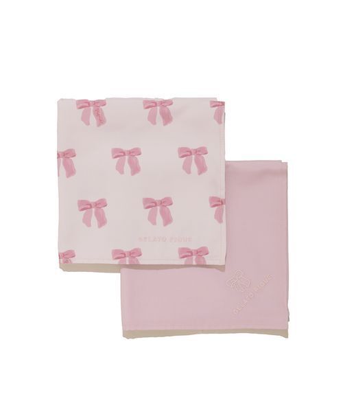 gelato pique（ジェラートピケ）の「【入園入学グッズ】【限定カラーあり】ランチクロス2枚セット（キッチンツール・レディース・オフホワイト/ブルー/ピンク/ベージュ・F）」の4枚目の写真