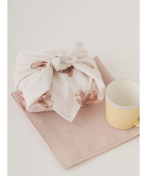 gelato pique（ジェラートピケ）の「【入園入学グッズ】【限定カラーあり】ランチクロス2枚セット（キッチンツール・レディース・オフホワイト/ブルー/ピンク/ベージュ・F）」の5枚目の写真