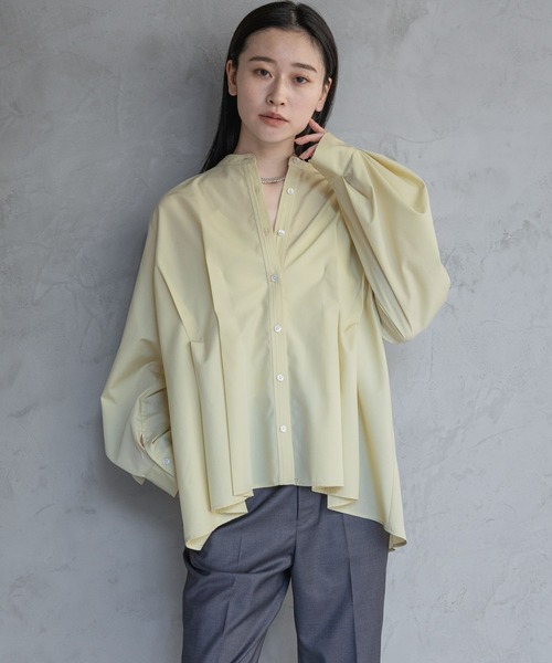 A part by（アパートバイ）の「フロントタックシャツ（Tシャツ/カットソー・レディース・ライトブルー/ライトイエロー/オフホワイト・FREE）」の8枚目の写真