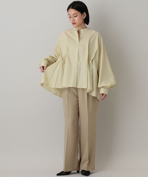 A part by（アパートバイ）の「フロントタックシャツ（Tシャツ/カットソー・レディース・ライトブルー/ライトイエロー/オフホワイト・FREE）」の10枚目の写真