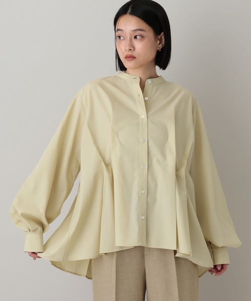 A part by（アパートバイ）の「フロントタックシャツ（Tシャツ/カットソー・レディース・ライトブルー/ライトイエロー/オフホワイト・FREE）」の12枚目の写真