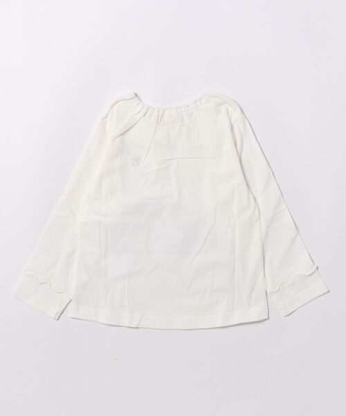 RAGMART（ラグマート）の「襟付きカットソーブラウス（Tシャツ/カットソー・キッズ・オフホワイト/サックスブルー・100cm/110cm/120cm/130cm）」の3枚目の写真