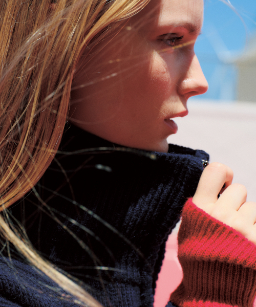 MENASOO（ミナス）の「Zipup Knit Cardigan_Navy（カーディガン/ボレロ・レディース・ネイビー・F）」の4枚目の写真