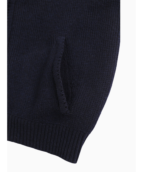 MENASOO（ミナス）の「Zipup Knit Cardigan_Navy（カーディガン/ボレロ・レディース・ネイビー・F）」の11枚目の写真