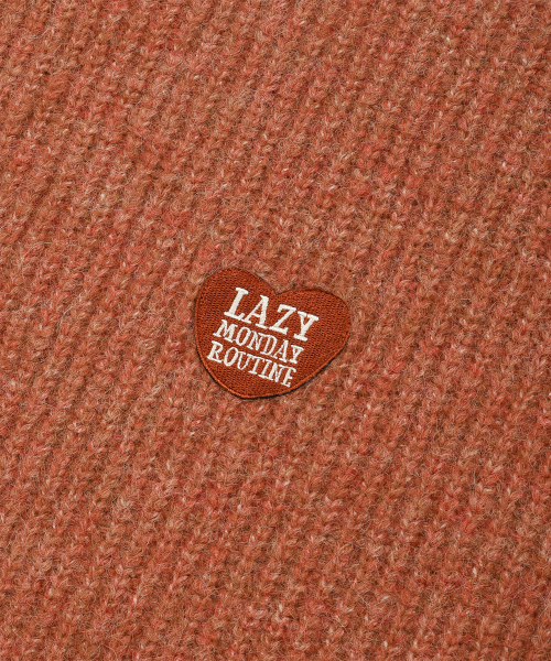 LMR（エルエムアール）の「ヘアリー ハート刺繍プルオーバーニット RED（ニット/セーター・レディース・レッド・FREE）」の3枚目の写真