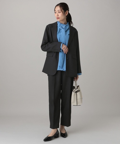 GLOBAL WORK（グローバルワーク）の「MATINEE LINE/ツィードライク/シングルジャケット/625090（テーラードジャケット・レディース・ベージュ/ダークブラウン/チャコールグレー・SMALL/LARGE/MEDIUM）」の5枚目の写真