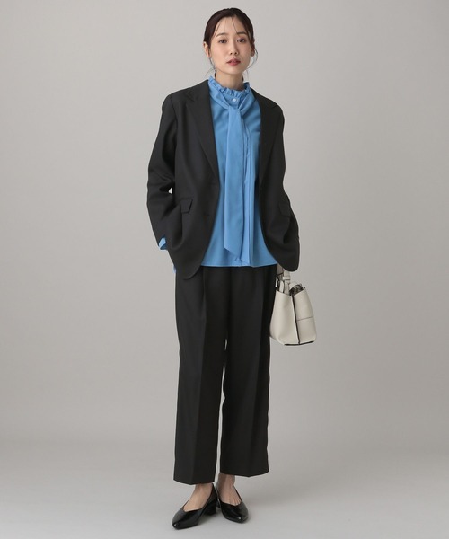 GLOBAL WORK（グローバルワーク）の「MATINEE LINE/ツィードライク/シングルジャケット/625090（テーラードジャケット・レディース・ベージュ/ダークブラウン/チャコールグレー・SMALL/LARGE/MEDIUM）」の4枚目の写真