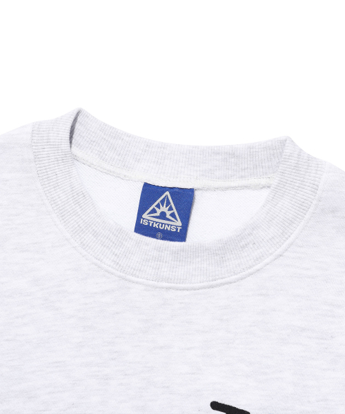 ISTKUNST(イストクンスト)の「I SMILEY KUNST SWEATSHIRTS_LIGHT GREY(IK2FSMM443A)(スウェット・レディース・ライトグレー・S/M)」の3枚目の写真