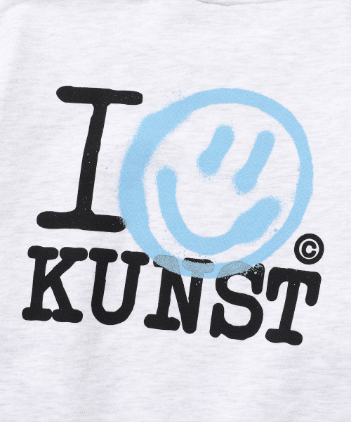 ISTKUNST(イストクンスト)の「I SMILEY KUNST SWEATSHIRTS_LIGHT GREY(IK2FSMM443A)(スウェット・レディース・ライトグレー・S/M)」の4枚目の写真