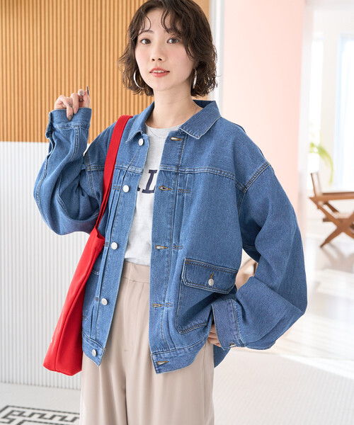 FREAK'S STORE(フリークスストア)の「限定展開 レギュラー デニム ジャケット(デニムジャケット・レディース・グレー/ブルー/ネイビー/ブラック・フリ-)」の16枚目の写真