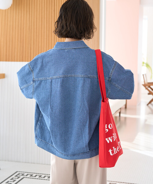 FREAK'S STORE(フリークスストア)の「限定展開 レギュラー デニム ジャケット(デニムジャケット・レディース・グレー/ブルー/ネイビー/ブラック・フリ-)」の18枚目の写真