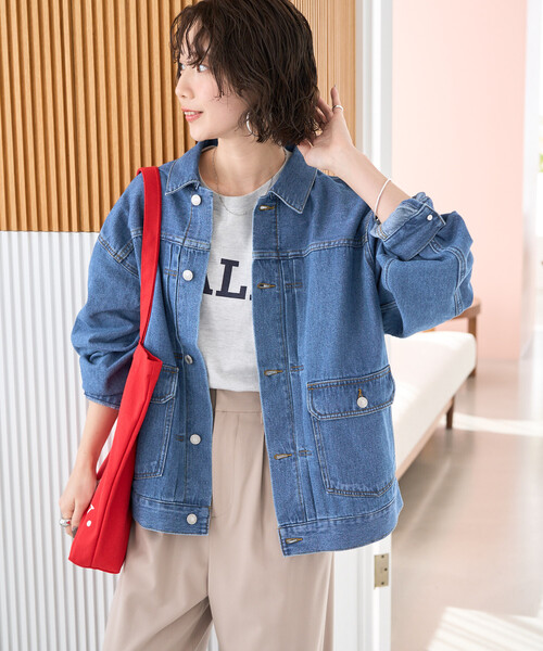 FREAK'S STORE(フリークスストア)の「限定展開 レギュラー デニム ジャケット(デニムジャケット・レディース・グレー/ブルー/ネイビー/ブラック・フリ-)」の21枚目の写真