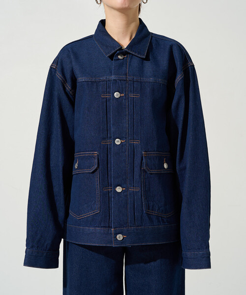 FREAK'S STORE(フリークスストア)の「限定展開 レギュラー デニム ジャケット(デニムジャケット・レディース・グレー/ブルー/ネイビー/ブラック・フリ-)」の10枚目の写真