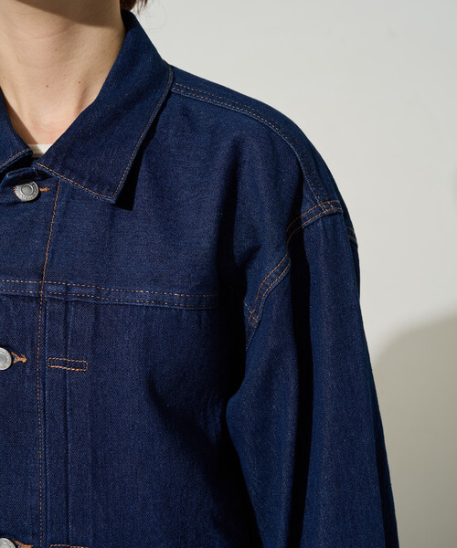 FREAK'S STORE(フリークスストア)の「限定展開 レギュラー デニム ジャケット(デニムジャケット・レディース・グレー/ブルー/ネイビー/ブラック・フリ-)」の6枚目の写真