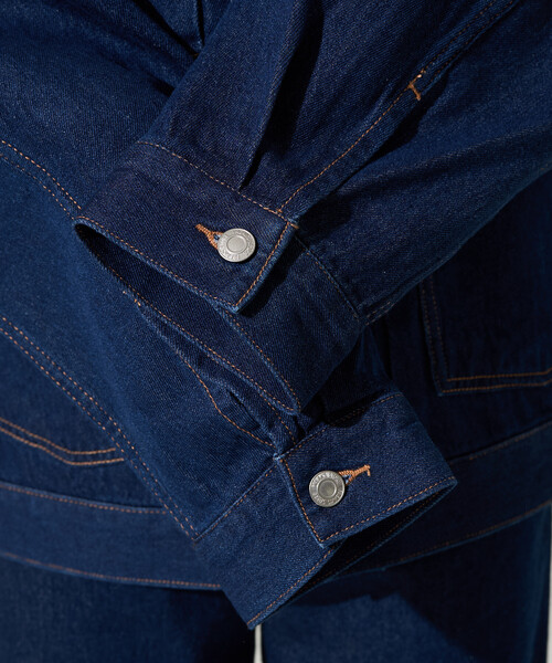 FREAK'S STORE(フリークスストア)の「限定展開 レギュラー デニム ジャケット(デニムジャケット・レディース・グレー/ブルー/ネイビー/ブラック・フリ-)」の9枚目の写真