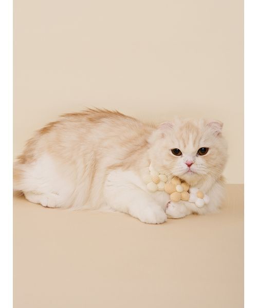 gelato pique（ジェラートピケ）の「【CAT&DOG】スムーズィーフラワーモチーフチョーカー（リード/ハーネス/首輪・レディース・ピンク/ブルー/イエロー・F）」の17枚目の写真