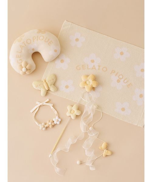 gelato pique（ジェラートピケ）の「【CAT&DOG】スムーズィーフラワーモチーフチョーカー（リード/ハーネス/首輪・レディース・ピンク/ブルー/イエロー・F）」の12枚目の写真