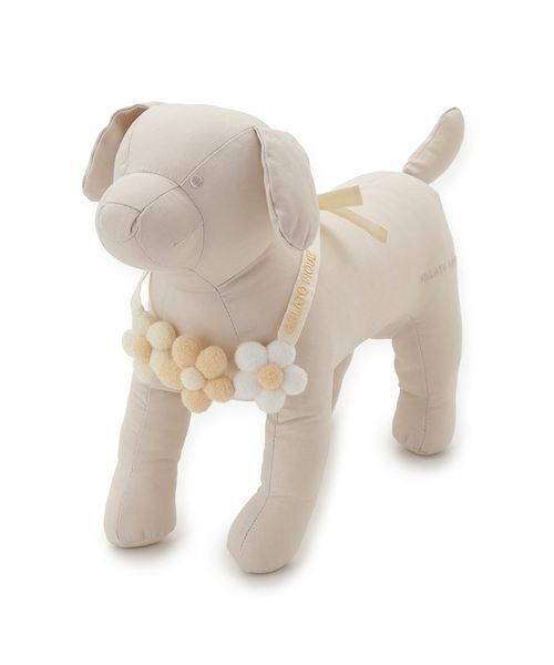 gelato pique（ジェラートピケ）の「【CAT&DOG】スムーズィーフラワーモチーフチョーカー（リード/ハーネス/首輪・レディース・ピンク/ブルー/イエロー・F）」の5枚目の写真