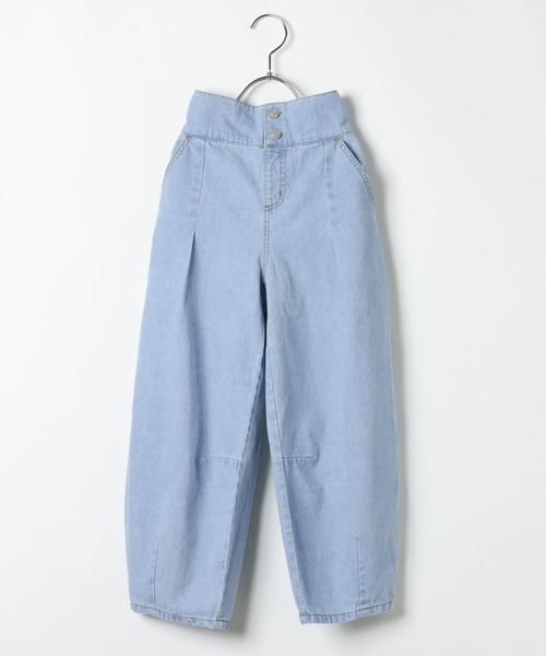 BAYFLOW（ベイフロー）の「[2WAYデザイン★]バレルデニムパンツ(KIDS)（デニムパンツ・キッズ・ライトブルー/ダークブルー・150cm/140cm/130cm/120cm/110cm）」の10枚目の写真