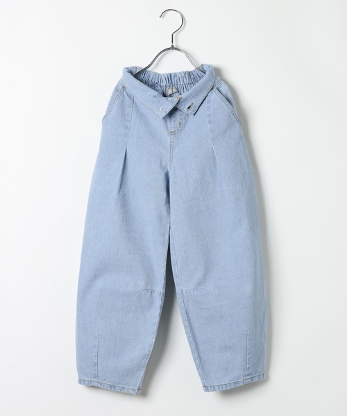 BAYFLOW（ベイフロー）の「[2WAYデザイン★]バレルデニムパンツ(KIDS)（デニムパンツ・キッズ・ライトブルー/ダークブルー・150cm/140cm/130cm/120cm/110cm）」の17枚目の写真