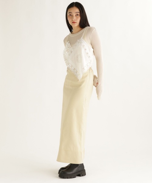 studio CLIP（スタディオクリップ）の「【daily CLIP】デザインレースキャミ（キャミソール・レディース・ホワイト/ブラック・FREE）」の20枚目の写真