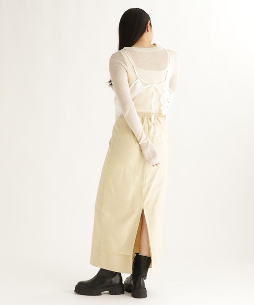 studio CLIP（スタディオクリップ）の「【daily CLIP】デザインレースキャミ（キャミソール・レディース・ホワイト/ブラック・FREE）」の21枚目の写真