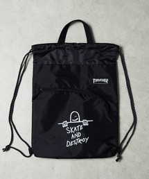 THRASHER | "02"≪THRASHER≫カーブポケット ブランドロゴ ナップサック(バックパック/リュック)