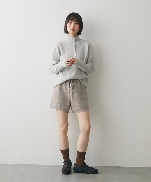 full/fill.（フルフィル）の「front button high neck rib knit / フロントボタンハイネックリブニット（ニット/セーター・レディース・グレー/ピンク/ベージュ・FREE）」の17枚目の写真