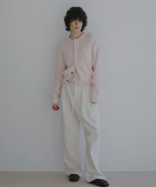 ETRE TOKYO 26SS ファンシーヤーンクルー ネックニットカーディガン ファンシーヤーンクルーネックニットカーディガン（カーディガン