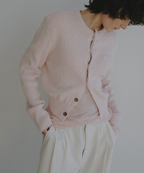 ETRE TOKYO 26SS ファンシーヤーンクルー ネックニットカーディガン ファンシーヤーンクルーネックニットカーディガン（カーディガン