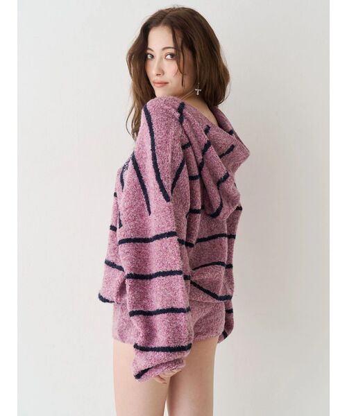 EVRIS(エヴリス)の「オーバーサイズフードニットトップス【セットアップ着用可能】春服(ニット/セーター・レディース・ピンク/ブラウン/ブラック・FREE)」の18枚目の写真