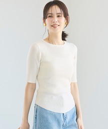 五分丈ラウンドヘムニット
