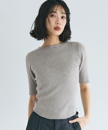 五分丈ラウンドヘムニット