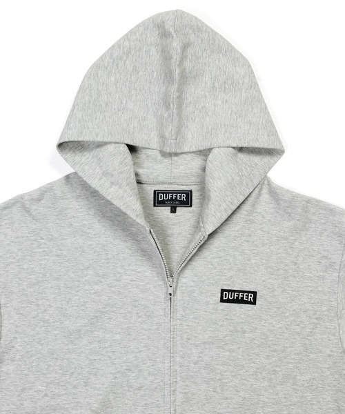 The DUFFER of ST.GEORGE(ザダファーオブセントジョージ)の「〔BLACK LABEL〕MINI PILE ZIP HOODIE:セットアップ対応 ミニパイル ジップ フーディ(パーカー・メンズ・グレー・SMALL/MEDIUM/LARGE/X-LARGE)」の10枚目の写真