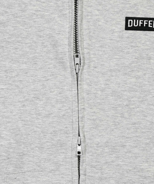 The DUFFER of ST.GEORGE(ザダファーオブセントジョージ)の「〔BLACK LABEL〕MINI PILE ZIP HOODIE:セットアップ対応 ミニパイル ジップ フーディ(パーカー・メンズ・グレー・SMALL/MEDIUM/LARGE/X-LARGE)」の12枚目の写真