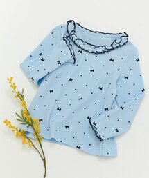 apres les cours（アプレレクール）の「【WEB限定】衿フリルワッフルメローTシャツ（Tシャツ/カットソー）」