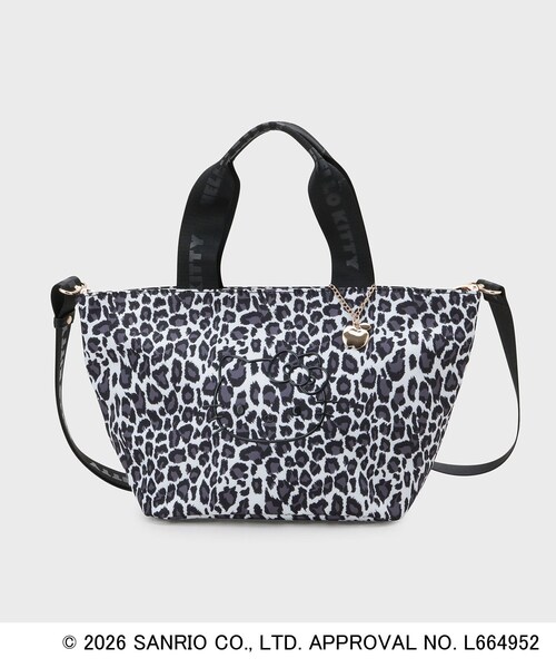 ◇【ハローキティ】2WAY立体フェイスプリントミドルバッグ