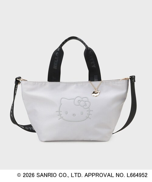 ◇【ハローキティ】2WAY立体フェイスプリントミドルバッグ