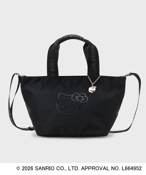 ◇【ハローキティ】2WAY立体フェイスプリントミドルバッグ