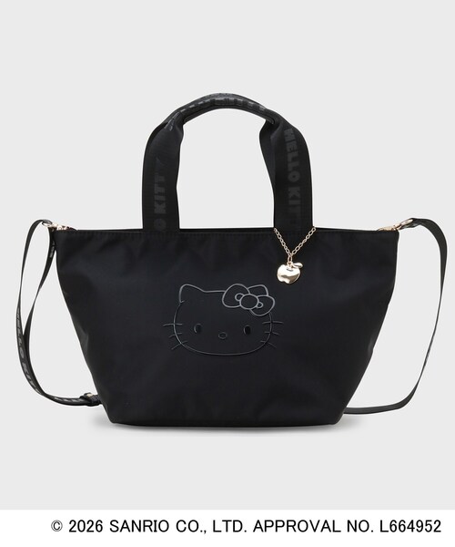 ◇【ハローキティ】2WAY立体フェイスプリントミドルバッグ