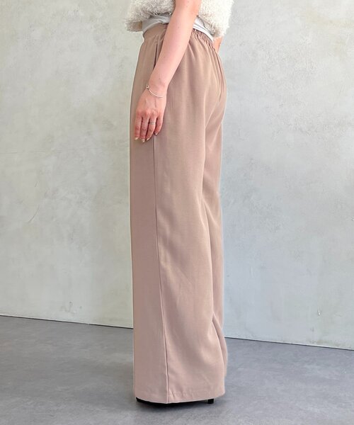 un dix cors(アンディコール)の「ライトジョーゼットワイドパンツ(その他パンツ・レディース・グレイッシュベージュ/ブラック・FREE)」の18枚目の写真