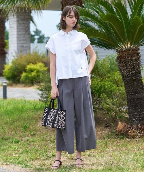 DRESSTERIOR(ドレステリア)の「【毎年人気/ウォッシャブル】バックフレアオックスシャツ(シャツ/ブラウス・レディース・オフホワイト/サックスブルー/ピンク・34/36/38)」の8枚目の写真