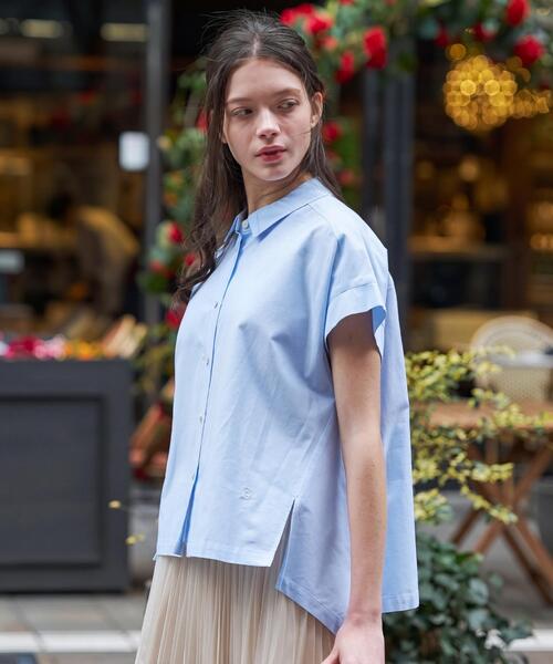 DRESSTERIOR(ドレステリア)の「【毎年人気/ウォッシャブル】バックフレアオックスシャツ(シャツ/ブラウス・レディース・オフホワイト/サックスブルー/ピンク・34/36/38)」の9枚目の写真