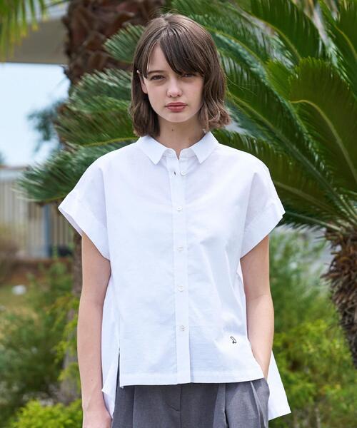 DRESSTERIOR(ドレステリア)の「【毎年人気/ウォッシャブル】バックフレアオックスシャツ(シャツ/ブラウス・レディース・オフホワイト/サックスブルー/ピンク・34/36/38)」の11枚目の写真