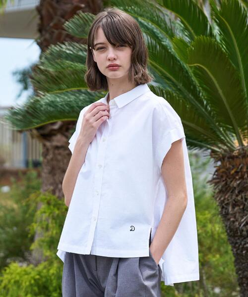 DRESSTERIOR(ドレステリア)の「【毎年人気/ウォッシャブル】バックフレアオックスシャツ(シャツ/ブラウス・レディース・オフホワイト/サックスブルー/ピンク・34/36/38)」の12枚目の写真