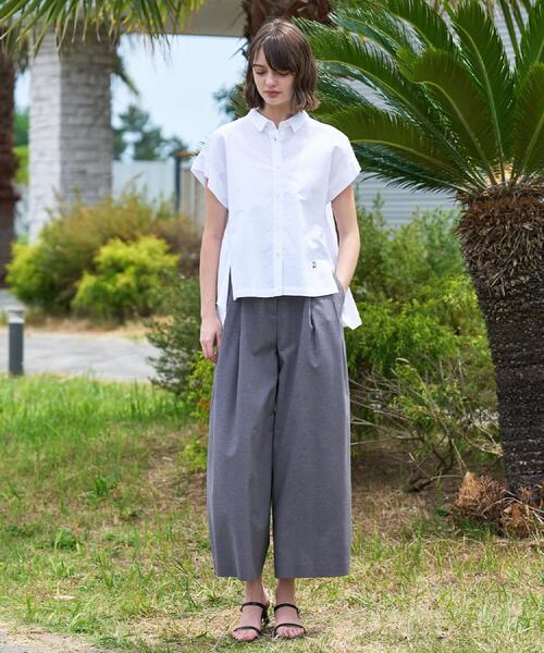 DRESSTERIOR(ドレステリア)の「【毎年人気/ウォッシャブル】バックフレアオックスシャツ(シャツ/ブラウス・レディース・オフホワイト/サックスブルー/ピンク・34/36/38)」の13枚目の写真